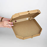 Коробка для піци бура 320*320*35 мм Готові коробки під піцу коричневі, фото 3