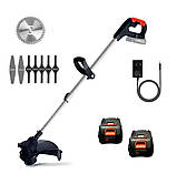 Акумуляторний триммер-газонокосарка 2акб 21V 4Ah, фото 5