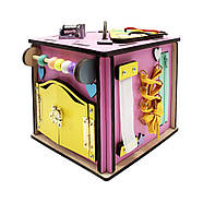 Розвивальна іграшка Бізікуб Temple Group TG270876 15х15х15 см Рожевий, фото 2