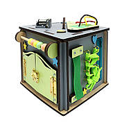 Розвивальна іграшка Бізікуб Temple Group TG158746 15х15х15 см Сірий, фото 2