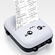 Портативний дитячий принтер JETIX Mini printer з термодруком + 5 рулонів термопаперу в комплекті, фото 2