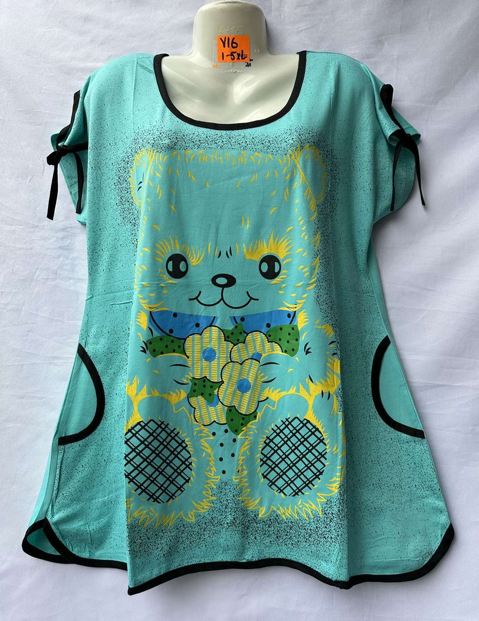 Футболки жіночі батальні трикотаж 5XL-7XL (6 шт.) Мікс кольору, фото 1