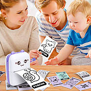 Портативний дитячий принтер JETIX Mini printer з термодруком Purple, фото 5