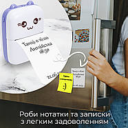 Портативний дитячий принтер JETIX Mini printer з термодруком Purple, фото 6