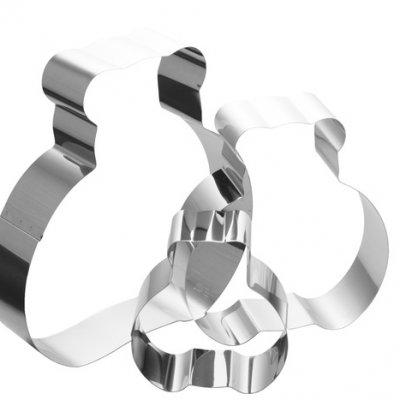 Форма нержавіюча "Ведмедики" (набір 3 шт), фото 1