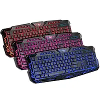 Игровая клавиатура KEYBOARD Atlanfa M200L с подсветкой 3 разных цвета