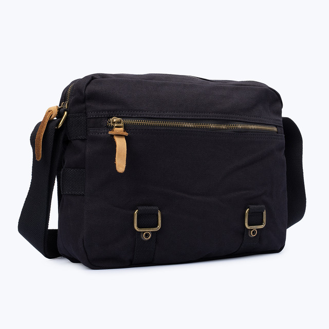 Фото сумка чоловіча S.c.cotton месенджер через плече чорний