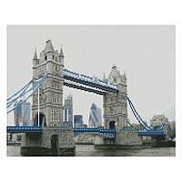 Алмазна мозаїка на підрамнику Лондонський Tower Bridge 40х50 см FA40841