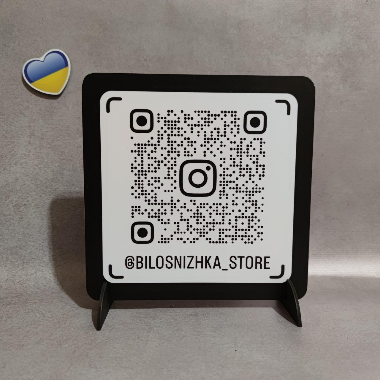 Табличка настільна Instagram візитка, фото 1