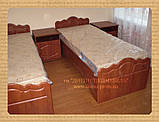 Ліжко 1-спальне на металевому каркасі стандарт, фото 4