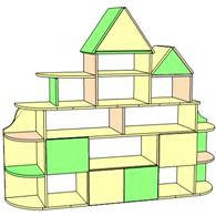 Стенка для детского сада "Теремок 2"