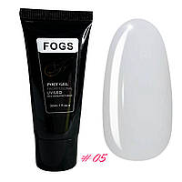 Полігель Fogs #05 для нарощування нігтів 30мл прозорий