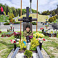Фото на хрест на військовий цвинтар, розміри скла 20х30 см (А4), товщина 6 мм, отвори/кріплення, фото 10