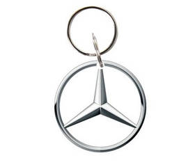 Заготовка ключа для домофону RFID 5577 перезаписуєма Авто-лого Mercedes d30мм №10