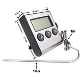 Цифровий термометр із виносним датчиком до 300 градусів Digital Cooking Thermometer на магніті, фото 3