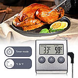 Цифровий термометр із виносним датчиком до 300 градусів Digital Cooking Thermometer на магніті, фото 5