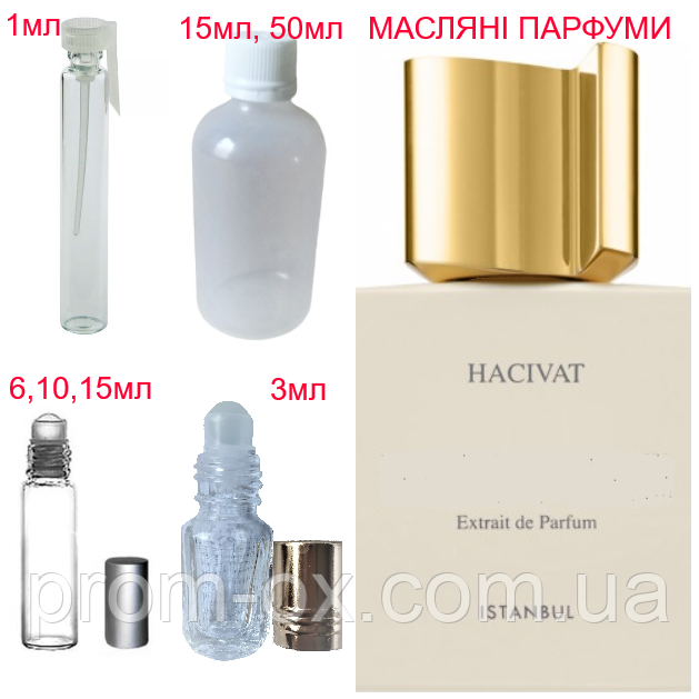 Парфумерна композиція (масляні парфуми, концентрат) — версія Hacivat Nishane