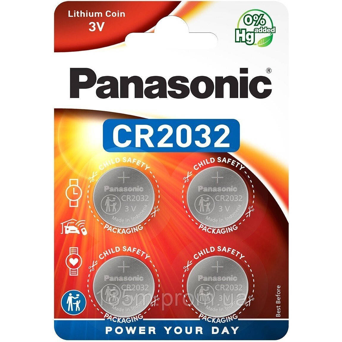 Батарейка PANASONIC CR2032 Lithium 3V 4 шт (ID#1871300700), цена: 140 ...