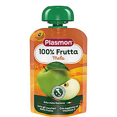 Пюре пауч  з яблук з вітаміном С Plasmon 100г