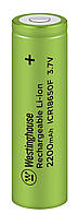 Акумулятор літій-іонний Westinghouse Li-ion ICR18650, 2200 mAh, 1 шт./пач.