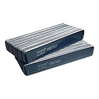 Пилочки для нігтів 180/240 50 шт. прямокутні прямі TINAFOX чорні