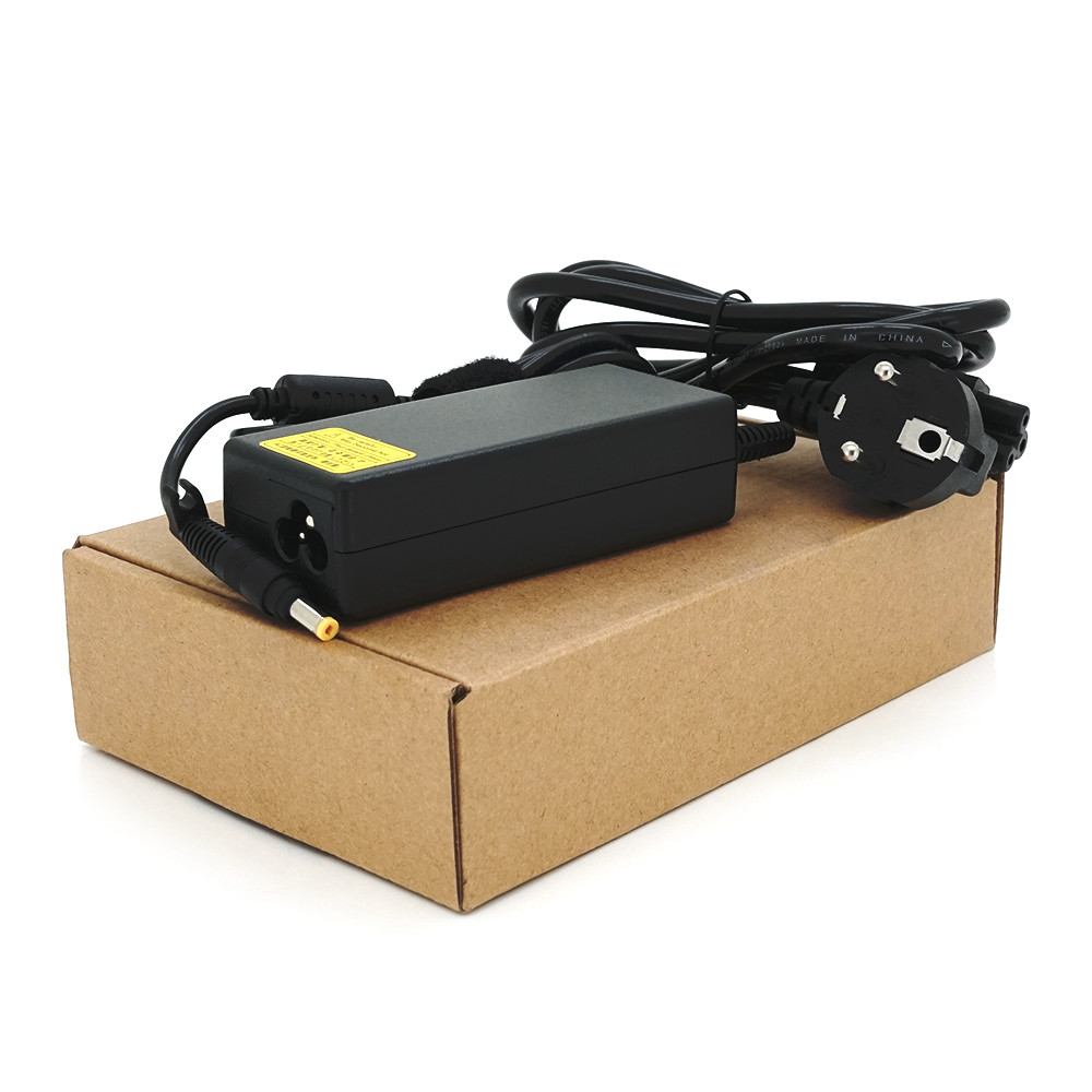 DR Блок живлення MERLION для ноутбука HP 18.5 V 3.5 A (65 Вт) штекер 4,8*1,7 мм, довжина 0,9 м + кабель живлення, фото 1