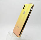 Чохол накладка Silicon Crystal для iPhone XS Max Yellow-Orange, фото 2
