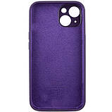 Чохол Silicone Case Full Camera Protective (AA) для Apple iPhone 14 (6.1") Фіолетовий / Elderberry, фото 4