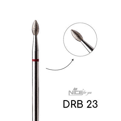 Фреза алмазна Nice for you ПОЛУМ’Я DRB 23 Червоне («почка»)