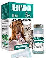 Краплі Левомікан 5% для вух