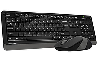 Kомплект A4Tech FG1010S (Black+Grey) + мишка бездротовий, фото 4