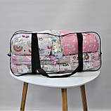 Прозора сумка в пологовий будинок BIG XL з посиленим кантом 50*23*32 BST Чорний, фото 2