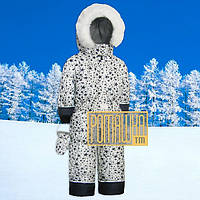 Зимний термо 110 4-5 лет (98) сдельный цельный слитный детский комбинезон человечек для мальчика зима 4467 БЛ