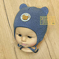 В'язана з підкладкою розмір 36-40 1 2 3 4 місяців осіння весняна шапочка для хлопчика малючків на зав'язках