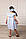 Літній комплект 110 (104) 3-4 роки для дівчинки сарафан і пов'язка дівчинці на дівчинку на літо САТИН 4726, фото 3