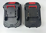 Акумуляторна ланцюгова мініпилка 2 акумулятора  Lithium 4 дюйма 21V 1200mAh, фото 5