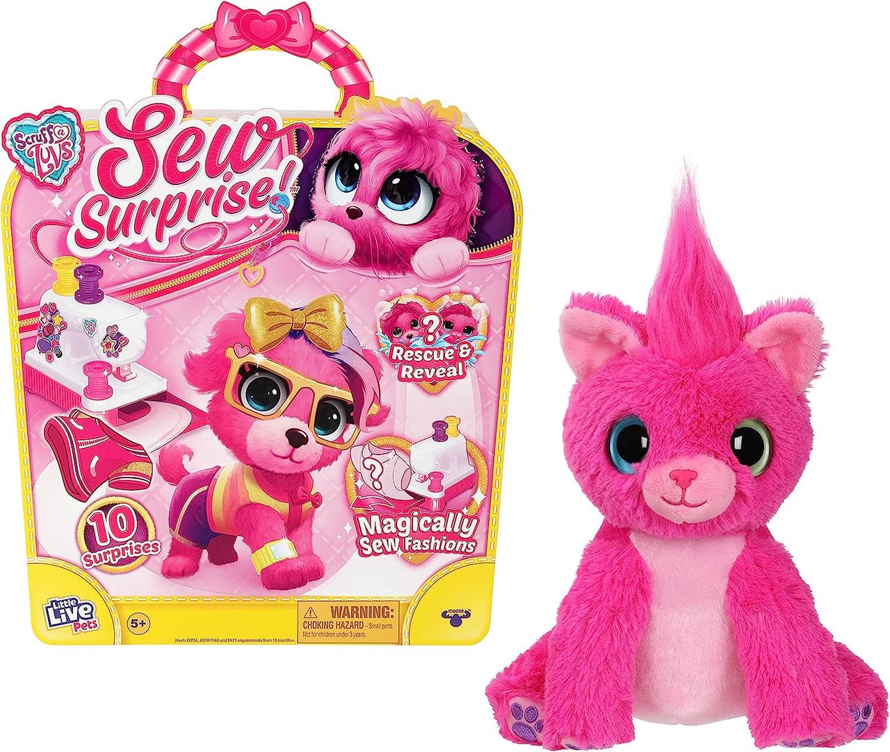 Ігровий набір Little Live Pets Scruff-a-Luvs Sew Surprise Няшка Грумінг салон та швейна машинка