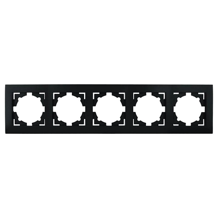 Рамка 5-місна Marshel Ideal чорна FI-5-B, фото 1