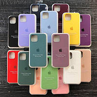 Full Silicone Case на iPhone 12 / 12 Pro / Силиконовый чехол для Айфон / Закрытый низ