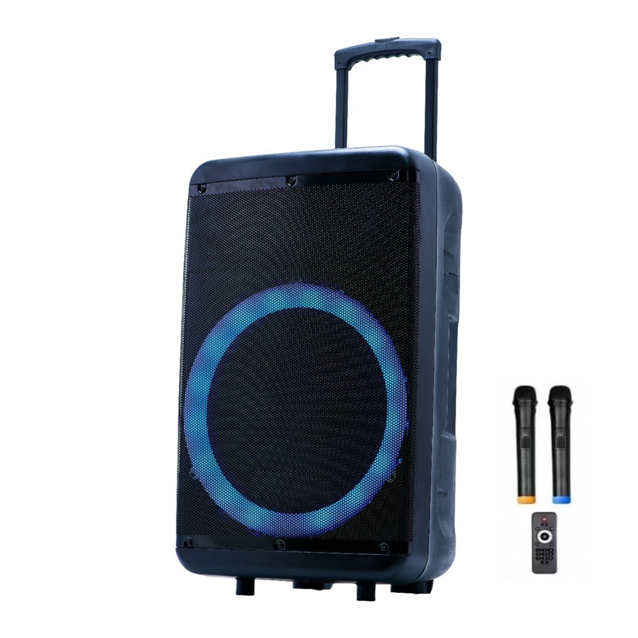Колонка акумуляторна з мікрофонами ZXX-7878 250W (Bluetooth/USB/FM/TWS)