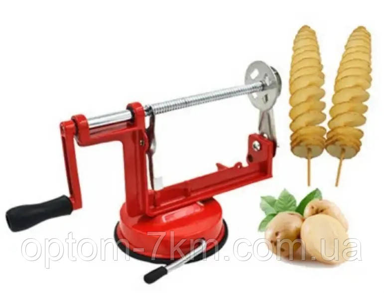 Машинка слайсер для спиральной нарезки картофеля Spiral Potato Slicer M - фото 1 - id-p1871860325