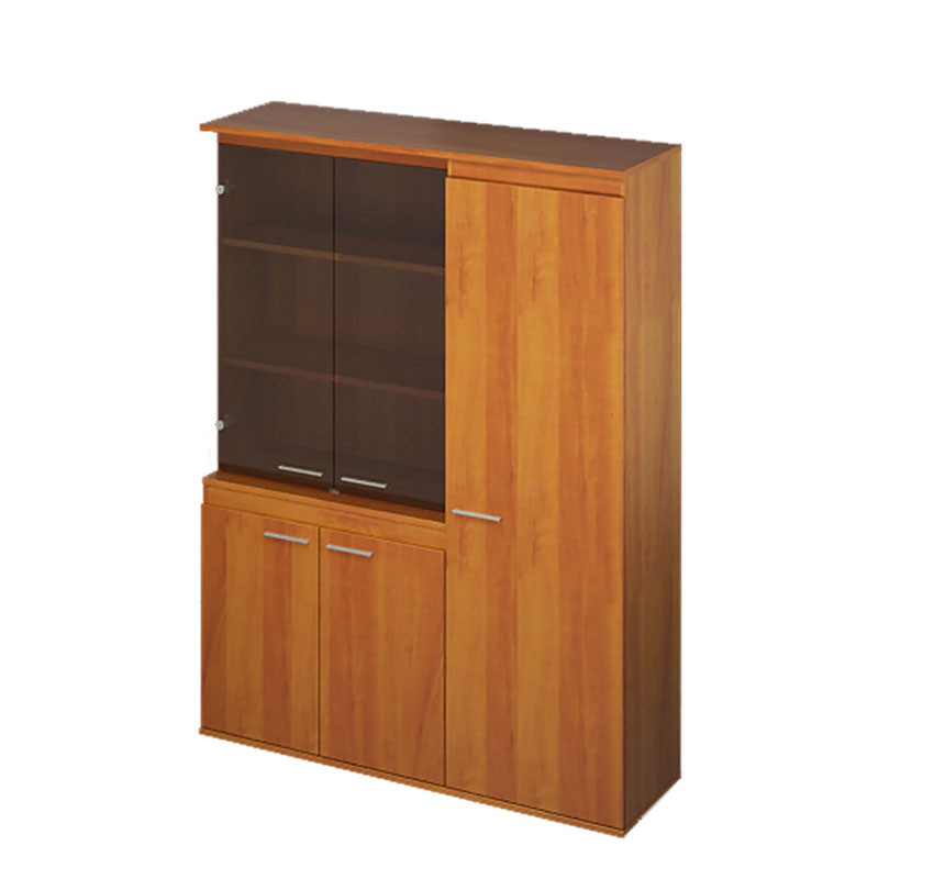 Офісна шафа гардероб Діалог D5.16.20 корпус та фасад ДСП скло тоноване Бронза (MConcept-ТМ)