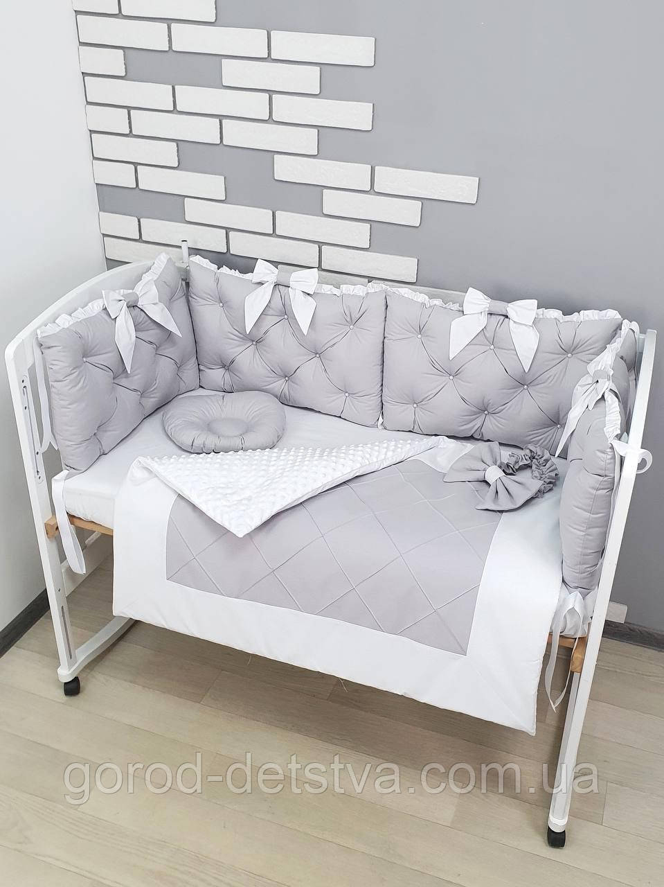 Набір постільної білизни в дитяче ліжечко: ковдра трансфомируется у конверт на виписку, фото 1