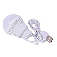 USB Лампа 5W, LED лампочка світлодіодна з ЮСБ