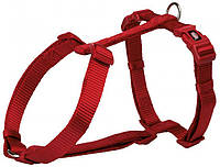 Шлея Trixie Premium H-Harness для собак, 42-60 см, 15 мм, размер S-M, красный