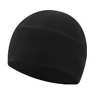 Зимова Флісова шапка Чорна тактична туристична шапка на флісі Black