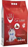 Бентонитовый наполнитель для кошачьего туалета Van Cat Super Premium Unscented 10 кг.