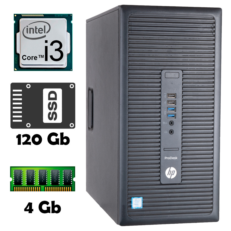 HP ProDesk 600 G2 (i3-6100 • 4Gb • ssd 120Gb) MT