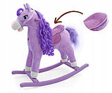 Коник гойдалка дитяча Princess Фіолетова, фото 4