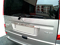Mercedes Vito 639 Накладка над номером хром ляда OmsaLine TSR Накладки на крышку багажника Мерседес Бенц Вито